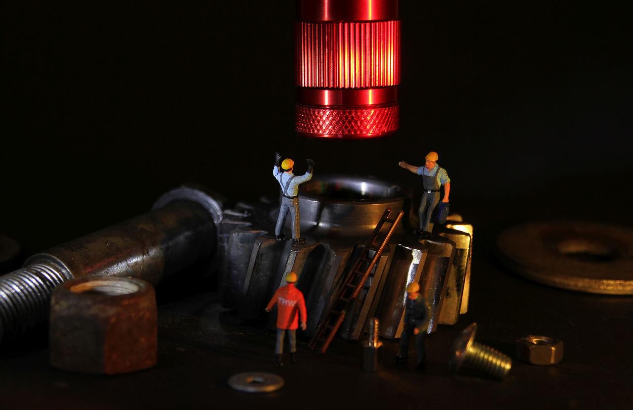 Maschinenbau Miniatur Figuren